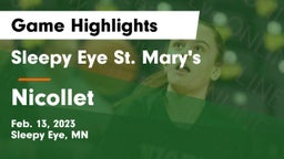 Sleepy Eye St. Mary's  vs Nicollet  Game Highlights - Feb. 13, 2023