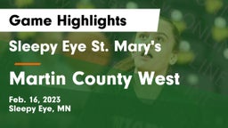 Sleepy Eye St. Mary's  vs Martin County West  Game Highlights - Feb. 16, 2023