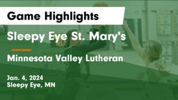 Sleepy Eye St. Mary's  vs Minnesota Valley Lutheran  Game Highlights - Jan. 4, 2024