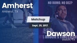 Matchup: Amherst vs. Dawson  2017
