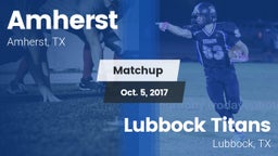 Matchup: Amherst vs. Lubbock Titans 2017