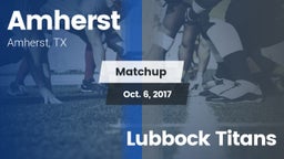 Matchup: Amherst vs. Lubbock Titans 2017