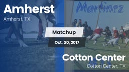 Matchup: Amherst vs. Cotton Center  2017