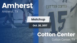 Matchup: Amherst vs. Cotton Center  2017