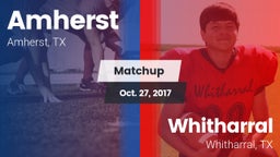 Matchup: Amherst vs. Whitharral  2017