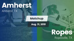 Matchup: Amherst vs. Ropes  2018