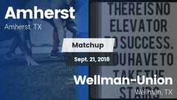 Matchup: Amherst vs. Wellman-Union  2018