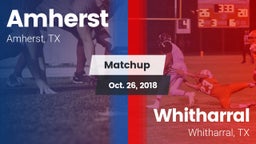 Matchup: Amherst vs. Whitharral  2018