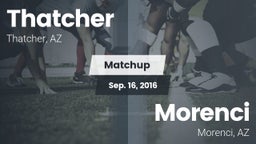 Matchup: Thatcher vs. Morenci  2016