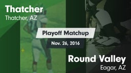 Matchup: Thatcher vs. Round Valley  2016