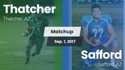 Matchup: Thatcher vs. Safford  2017