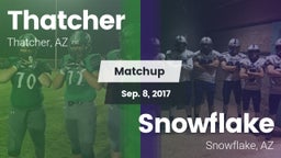 Matchup: Thatcher vs. Snowflake  2017