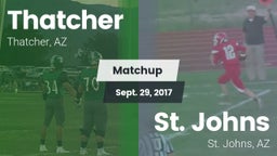Matchup: Thatcher vs. St. Johns  2017
