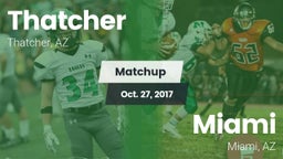 Matchup: Thatcher vs. Miami  2017