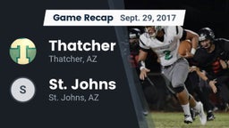 Recap: Thatcher  vs. St. Johns  2017