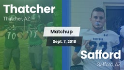 Matchup: Thatcher vs. Safford  2018