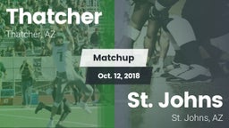 Matchup: Thatcher vs. St. Johns  2018