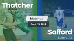 Matchup: Thatcher vs. Safford  2019
