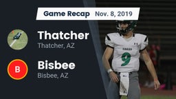 Recap: Thatcher  vs. Bisbee  2019
