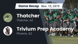 Recap: Thatcher  vs. Trivium Prep Academy 2019