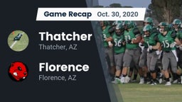 Recap: Thatcher  vs. Florence  2020