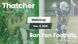 Matchup: Thatcher vs. San Tan Foothills  2020