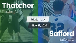 Matchup: Thatcher vs. Safford  2020
