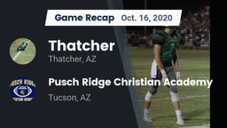 Recap: Thatcher  vs. Pusch Ridge Christian Academy  2020
