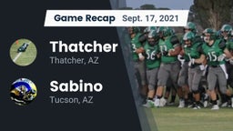 Recap: Thatcher  vs. Sabino  2021