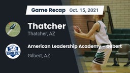 Recap: Thatcher  vs. American Leadership Academy - Gilbert  2021