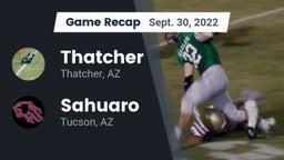 Recap: Thatcher  vs. Sahuaro  2022