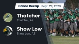 Recap: Thatcher  vs. Show Low  2023