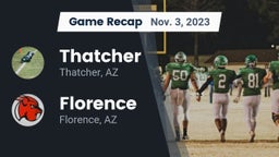 Recap: Thatcher  vs. Florence  2023