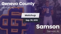 Matchup: Geneva County vs. Samson  2016