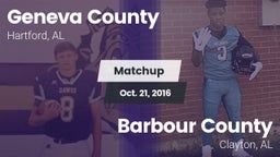 Matchup: Geneva County vs. Barbour County  2016