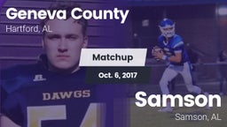 Matchup: Geneva County vs. Samson  2017