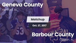Matchup: Geneva County vs. Barbour County  2017