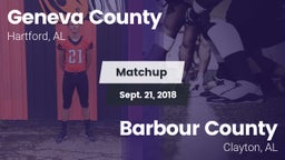 Matchup: Geneva County vs. Barbour County  2018