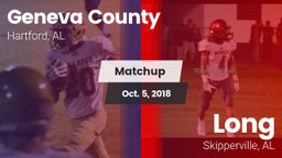Matchup: Geneva County vs. Long  2018