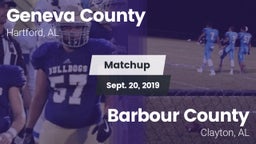 Matchup: Geneva County vs. Barbour County  2019