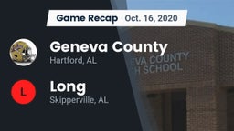 Recap: Geneva County  vs. Long  2020
