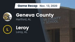 Recap: Geneva County  vs. Leroy  2020