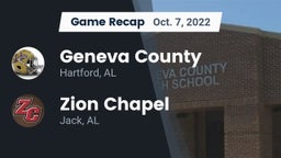 Recap: Geneva County  vs. Zion Chapel  2022