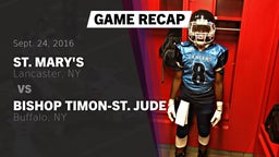 Recap: St. Mary's  vs. Bishop Timon-St. Jude  2016