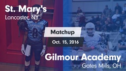 Matchup: St. Mary's vs. Gilmour Academy  2016