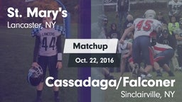 Matchup: St. Mary's vs. Cassadaga/Falconer  2016