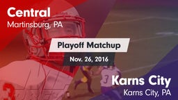 Matchup: Central vs. Karns City  2016
