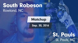 Matchup: South Robeson vs. St. Pauls  2016