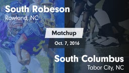 Matchup: South Robeson vs. South Columbus  2016