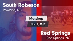 Matchup: South Robeson vs. Red Springs  2016